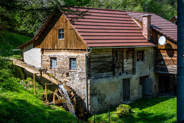 Draganov Mlin, one of the last architectural landmark of preserved old mills in the Zumberak...