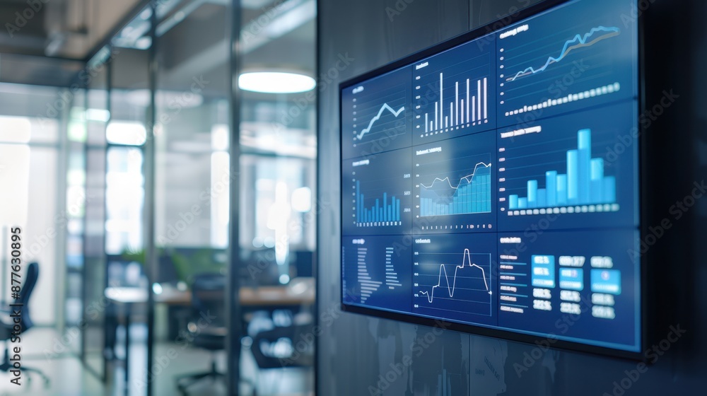 Canvas Prints the data analysis screen