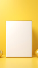 Minimalist gold and white Easter design with a blank canvas for your message. 