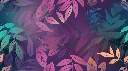 Fototapeta premium gradient, floral design, vibrant, colorful, wallpaper, background, banner, website