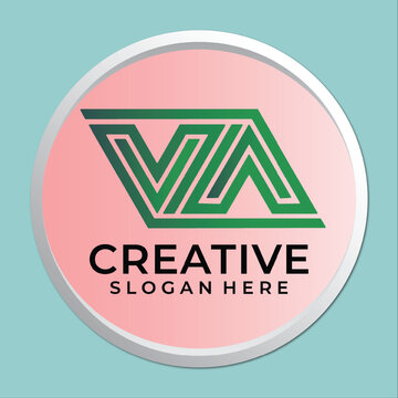 AV, VA Abstract Letters Logo Monogram .vector logo for business and company