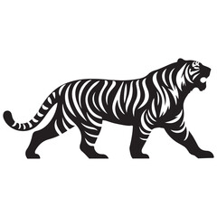 Tiger silhouette vector