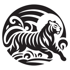 tiger silhouette vector