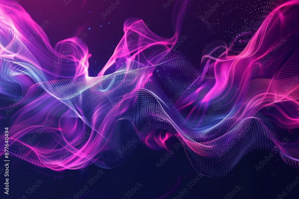Aufkleber dynamic motion background with energetic lines and fluid shapes