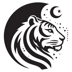 lion head silhouette