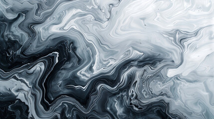 Fototapeta premium Abstract art with shades of gray, white, and black making a gradient design that resembles a macro texture.