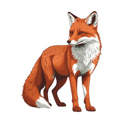 Hand Drawn Fox Digital Illustration