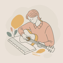 a-flat-illustration-of-a-musician-composing-a-song
