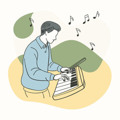 a-flat-illustration-of-a-musician-composing-a-song