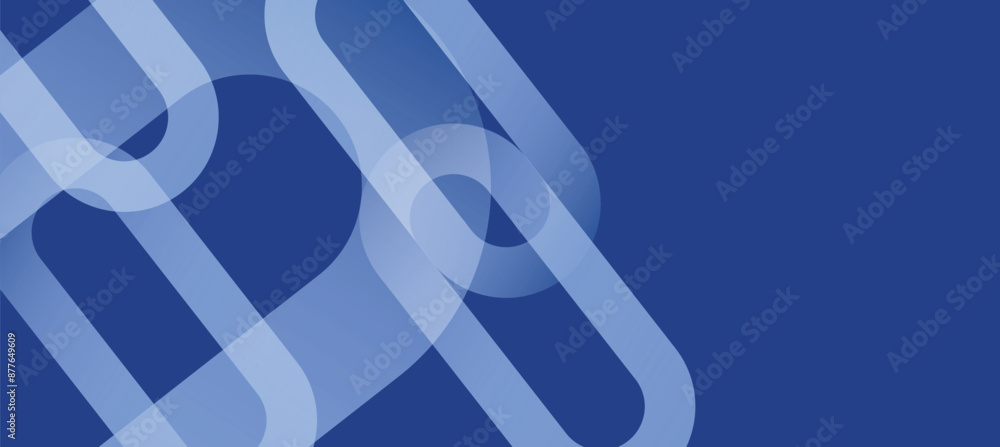 Aufkleber abstract glowing circle lines on dark background. futuristic abstract background. glowing blue geome