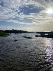 river leading to the ocean. 