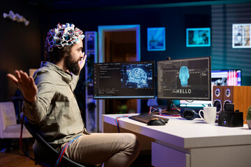 IT professional pleasantly surprised after managing to use EEG headset to communicate with...