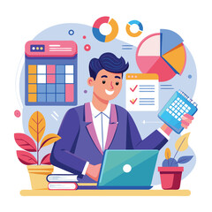 a-flat-illustration-of-an-accountant-analyzing-final-reports
