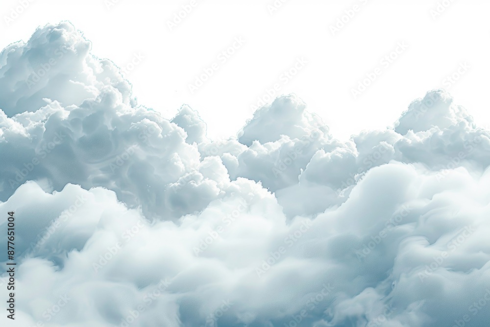 Wall mural a plane flying through a cloudy sky