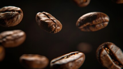 Fototapeta premium The Coffee Beans Closeup
