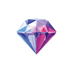 Gem stone icon flat vector design