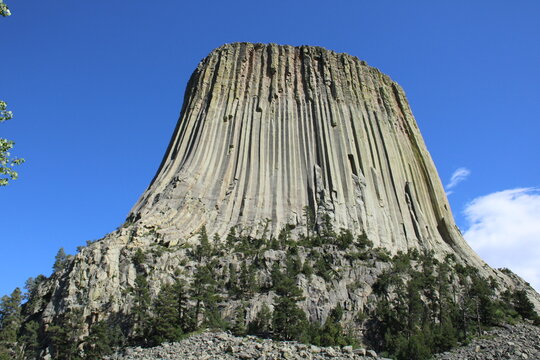 Devil's Tower in Wyoming.