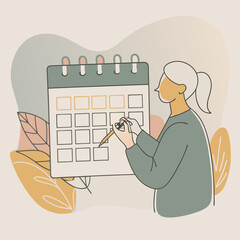 a-flat-illustration-of-an-event-planner-organizing-a-event