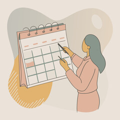a-flat-illustration-of-an-event-planner-organizing-a-event