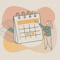 a-flat-illustration-of-an-event-planner-organizing-a-event