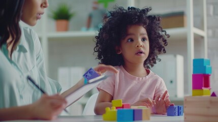 The Child with Therapist