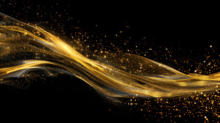 Dynamic Coloured Streak on Dark Background