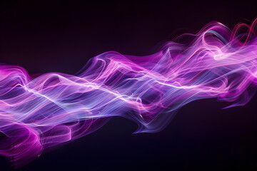 Dynamic Coloured Streak on Dark Background