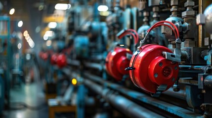 Fototapeta premium The mechanical industrial valve