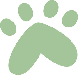 Dog Footprint Silhouette