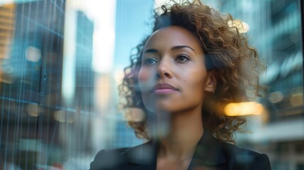 Fototapeta premium Portrait of a powerful business woman / Women in Tech