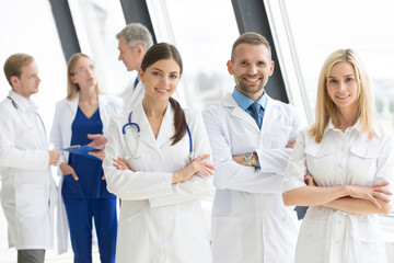 Fototapeta premium doctor meeting close up in studio