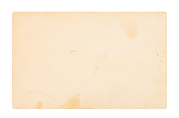 Back of vintage photo, old printing paper isolated