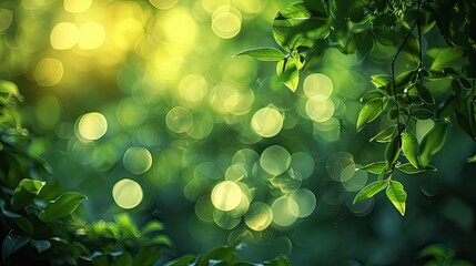 Obraz premium A leafy green tree with a lot of leaves and a lot of light shining on it