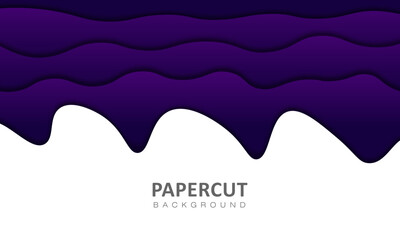 Abstract papercut colorful background. Abstract gradient background vector.