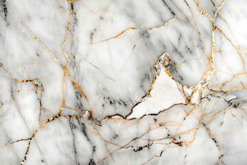 White marble with gold veins,  a luxurious and elegant background for design projects. 