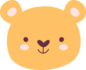 Bear Cartoon Face