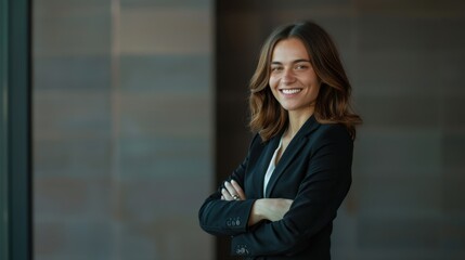 Fototapeta premium The professional smiling woman