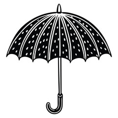 Umbrella simple icon set. Umbrella. Vector illustration