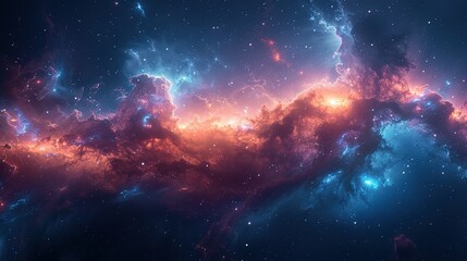 Fototapeta premium Celestial Sonata: Harmonies of the Night Sky