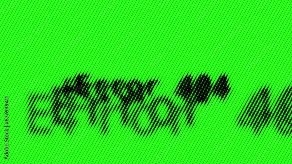 Poster error 404 message animation with glitches and distortion effects