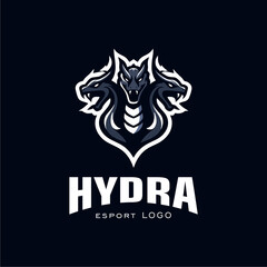 Hydra emblem logo design inspiration, illustration for e-sport team