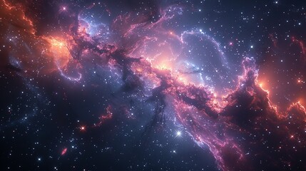 Fototapeta premium Cosmic Serenade: Discovering the Universe