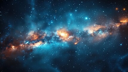 Obraz premium Nightfall Odyssey: Illuminating Cosmic Wonders