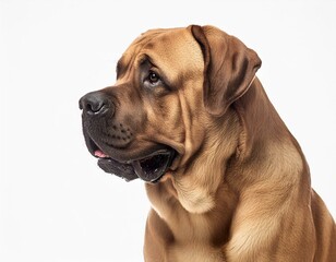 Obraz premium Mastiff on a white background