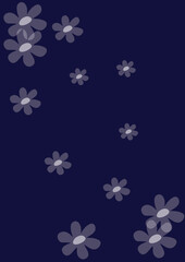 blue flowers background