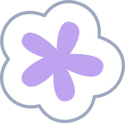 Flower Shape Sticker