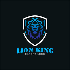Fototapeta premium Lion King emblem logo design inspiration vector file for your company