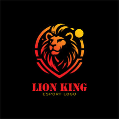 Lion King emblem logo design inspiration vector file for your company