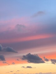 Sky in colors, colors of a sunset 