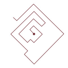Square Maze Game Labyrinth Puzzle